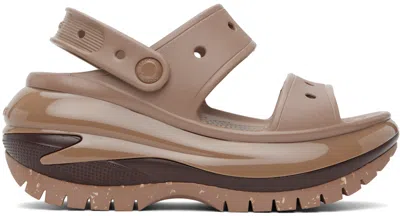 Crocs Mega Crush Sandals In Latte-brown In Neutral