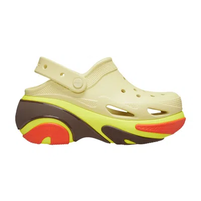 Pre-owned Crocs Bubble Crush Clog 'sesame' In Cream