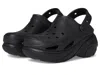 Crocs Black Bubble Crush Clogs In Black