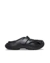 Crocs Caged Perforated Strap Clogs In Black