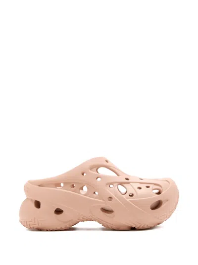 Crocs Caged Mules In Pink