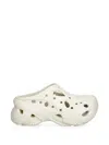 Crocs Caged Perforated Slip-on Sneakers In White