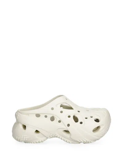 Crocs Caged Perforated Slip-on Sneakers In White
