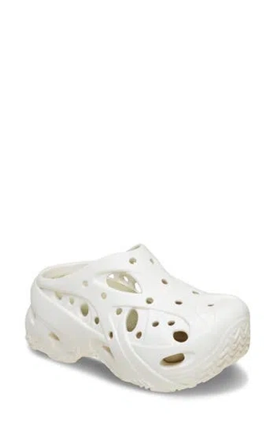 Crocs Caged Clogs In Perforated Eva In White
