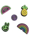 Crocs Jibbitz 5 Pack In 黑色