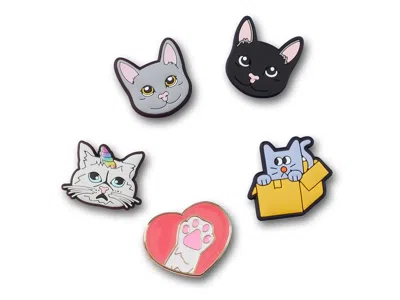 Crocs Kids'  Cats Jibbitz Set 5 Pack In Multi