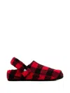 Crocs Checked Slippers In Red