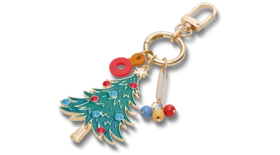 Crocs Christmas Tree Bag Charm In Gold