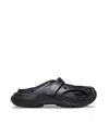 Crocs Caged Mules In Eva And Mesh In Black