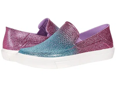 Crocs Citilane Roka (toddler/little Kid) Kid's Shoes Ice Blue/pink Lemonade Glitter: 8 Toddler M