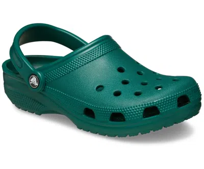 Crocs Classic 10001-302 Clogs Men's Emerald Green Slip On Comfort Shoes Fd630 (green,6)