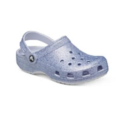 Crocs Classic 206992 Clog Unisex Kids Blue Glitter Comfort Shoes Zogg3408
