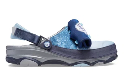 Pre-owned Crocs Classic All-terrain Clog Busch Beer In Navy/grey/blue