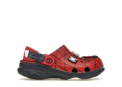 Pre-owned Crocs Classic Allterrain Clog Marvel Spiderman (kids) Sneakers In Red/navy Blue In Multi