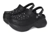 Crocs Mule Donna W Bae Studded Clog Black In Black