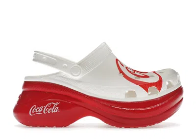 Pre-owned Crocs Classic Bae Clog Cocacola (women's) Sneakers In White/red