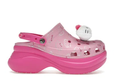 Pre-owned Crocs Classic Bae Clog Hello Kitty (women's) Sneakers In Pink
