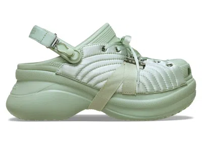 Pre-owned Crocs Classic Bae Clog Jean Paul Gaultier Corset (women's) Sneakers In Plaster In Gray