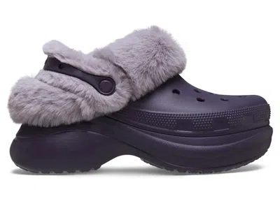 Pre-owned Crocs Classic Bae Lined Clog (women's) Sneakers In Nightshade In Purple