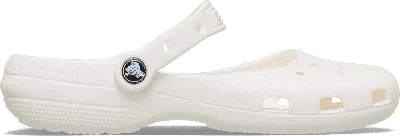 Crocs Classic Ballet; Chalk, W10 In Gray