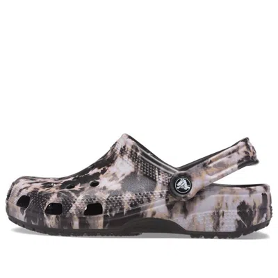 Crocs Classic Bleach Dye Clog In Black