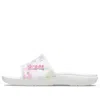 Crocs Classic Bleach Dye Slides 'white Pink'