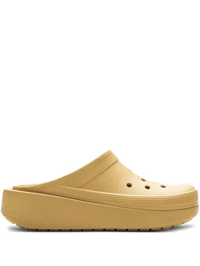 Crocs Classic Blunt Toe "desert Grass" Clogs In Neutral