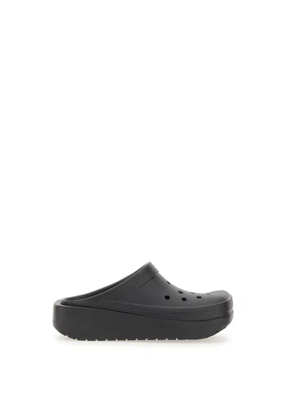 Crocs Classic Blunt Toe Slippers In Black