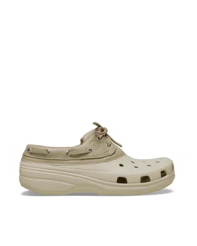 Crocs Classic Perforated Boat Shoes In Gray