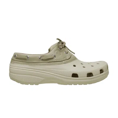 Pre-owned Crocs Classic Boat Shoe 'bone Moth' | White | Men's Size 9