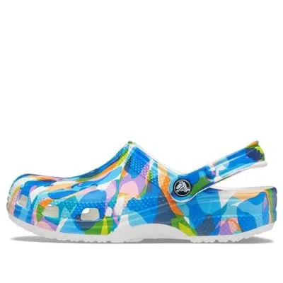 Crocs Classic Bubble Block Clog In White/multi