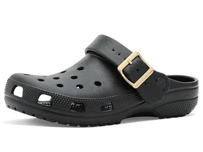 Crocs Classic Buckle Clogs Clog/mule Shoes Metallic Black: Men's 8 - Women's 10 Medium