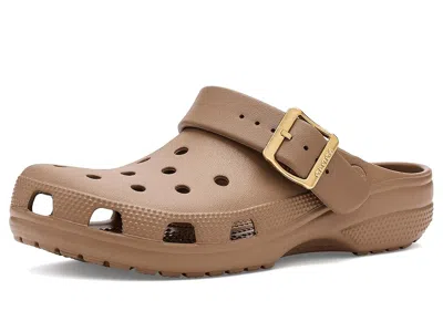 Crocs Classic Buckle Clogs Clog/mule Shoes Metallic Sepia : In Neutral