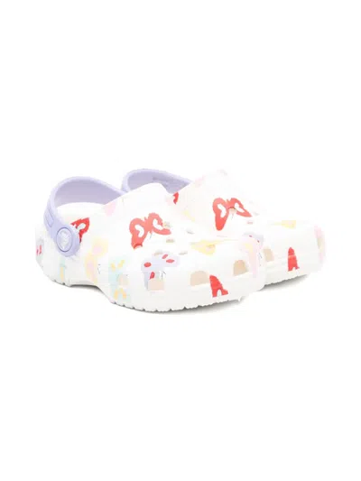 Crocs Kids' Classic Butterfly-print Sandals In Multi