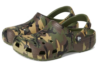 Crocs Classic Camo Clogs (little Kid/big Kid) Kids Shoes Army Green/multi : 12 Little Kid M, Eva