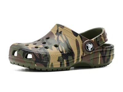 Crocs Classic Camo Clogs (toddler) Kids Shoes Army Green : 7 Toddler M, Eva