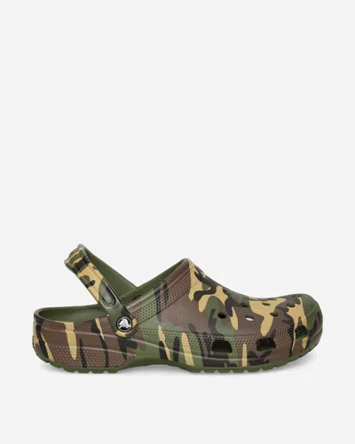 Crocs Classic Camouflage Clogs Army Green In Multi