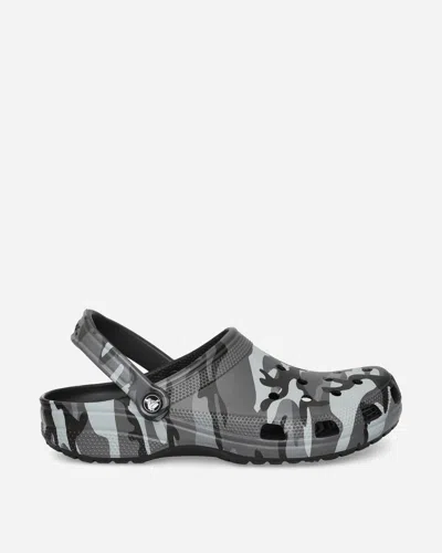 Crocs Classic Camouflage Clogs Black / Slate Grey In Multi