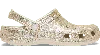 Crocs Classic Chunky Glitter Clog In Gold
