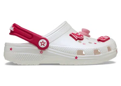 Pre-owned Crocs Classic Clog American Girl (kids) Sneakers Iniridescent In White/white Iridescent