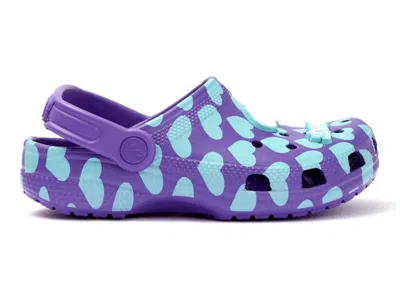Pre-owned Crocs Classic Clog Awake Ny (junior) Sneakers In Purple/aqua