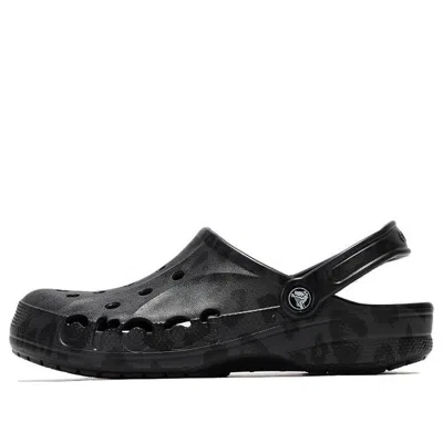 Crocs Classic Clog Beach Shoe Unisex Black In Leopard/black