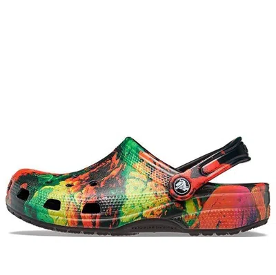 Crocs Classic Clog Beach Unisex Black Sandals 'black' In Multi