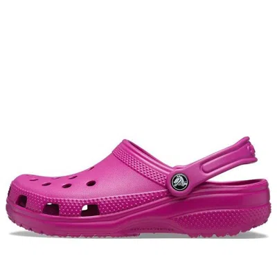 Crocs Classic Clog Beach Unisex Purple Red Sandals In Multi