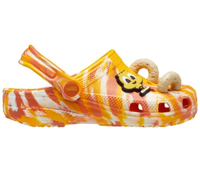 Pre-owned Crocs Classic Clog Cheerios Sneakers In Orange/white/honey Nut