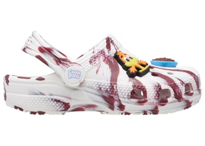 Pre-owned Crocs Classic Clog Cocoa Puffs Sneakers In White/red