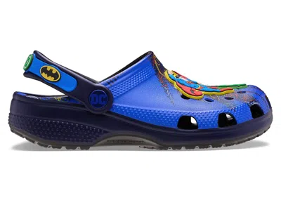 Pre-owned Crocs Classic Clog Dc Comics Justice League (kids) Sneakers In Blue/black In Multi