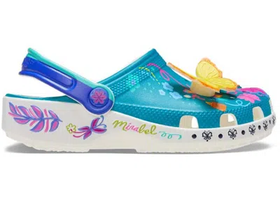 Pre-owned Crocs Classic Clog Disney Encanto Mirabel (kids) Sneakers In White/blue