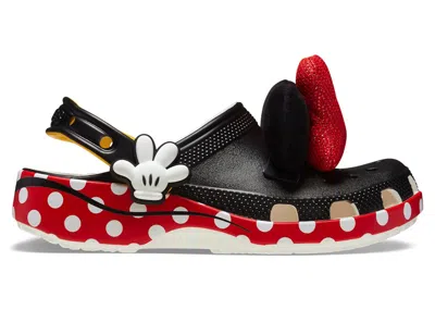 Pre-owned Crocs Classic Clog Disney Minnie Mouse Ears Sneakers