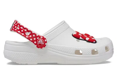 Pre-owned Crocs Classic Clog Disney Minnie Mouse (kids) Sneakers In White/red